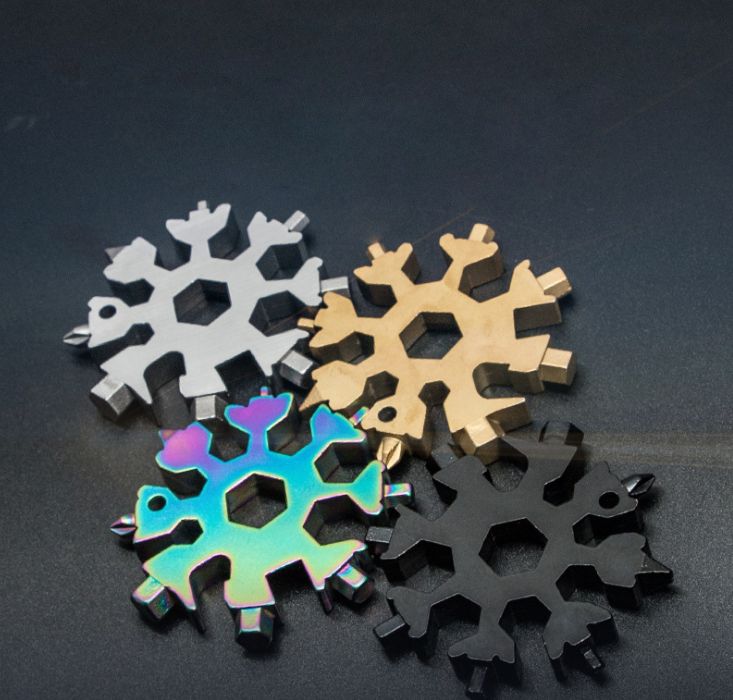 Multifunctional snow wrench edc socket wrench hexagonal octagonal plate hand portable universal snow tool card