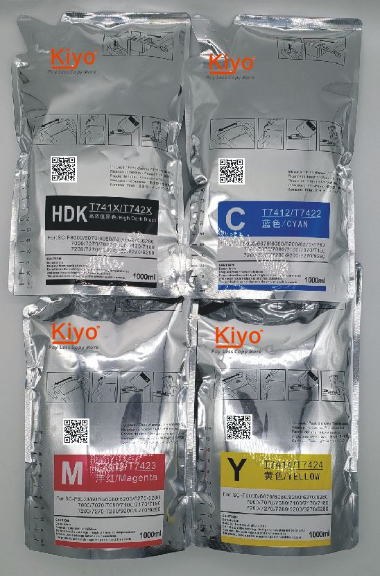 Compatible EPSON F9380/F9370 Sublimation Ink--1Little/bag（With CHIP）HDK/C/M/Y thumbnail