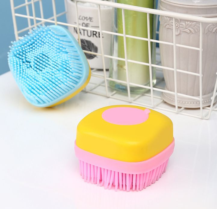 Silicone bath brush Silicone bath baby bath brush Square silicone new children adult silicone bath brush