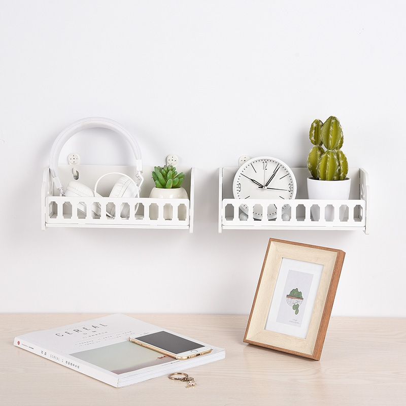 客厅卧室墙上置物架浴室化妆品挂架宿舍床头壁挂收纳架墙壁挂篮产品图