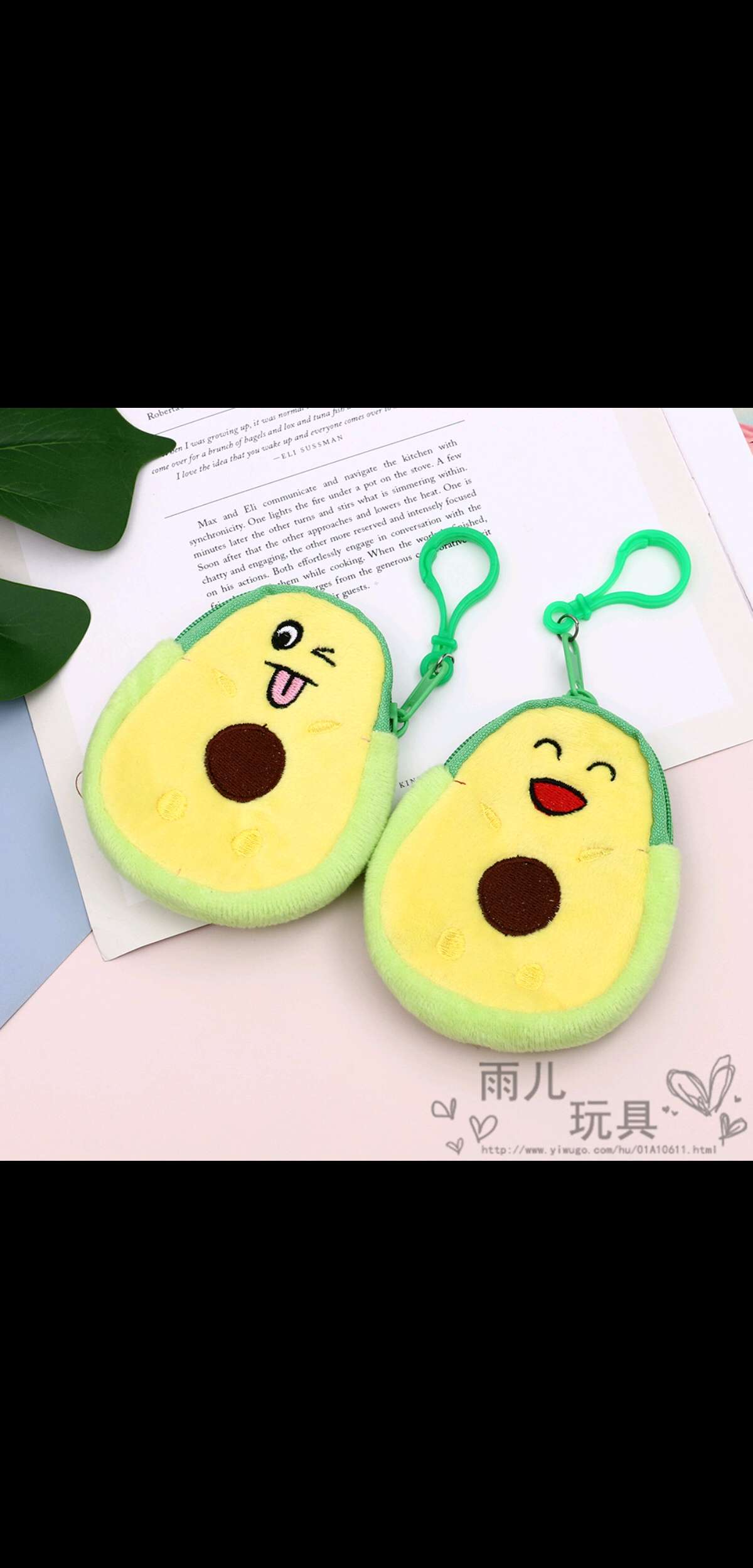 零钱包女小钱包迷你可爱韩国钥匙包牛油果小包挂钩学生硬币零钱袋细节图