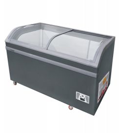 Combination arc freezer display cabinet, glass door, ice cream and Popsicle cabinet, refrigerated and frozen beverage display cabinet, 1475*755*845mm