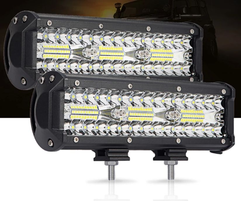 180W car lights 12-36V three-row long row SUV Jeep front lighting modified headlights thumbnail