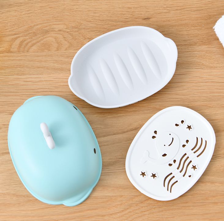 Fashion creative whale shaped soap box without perforating water soap box details Picture