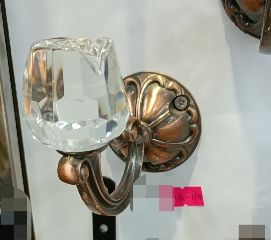 蝶飞舞窗饰 热销爆款窗帘水晶挂钩 墙钩简约现代合金窗帘配件固定钩配饰详情图4