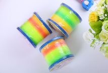 B105 2元塑料地摊创意幼儿园早教益智玩具拉环魔力 彩虹圈彩圈