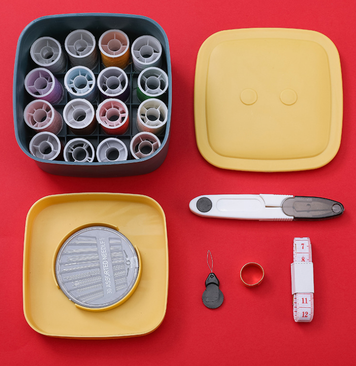 Portable sewing box set, double-layer magnetic needle sewing box, household sewing accessories sewing bag storage box detail image 4