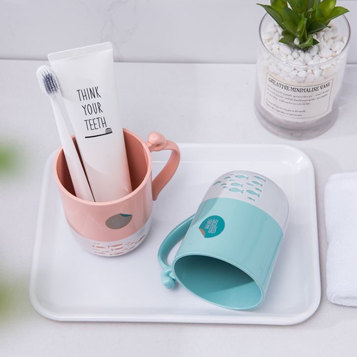 Fashionable and creative home cat fishing mouthwash cup Specification image