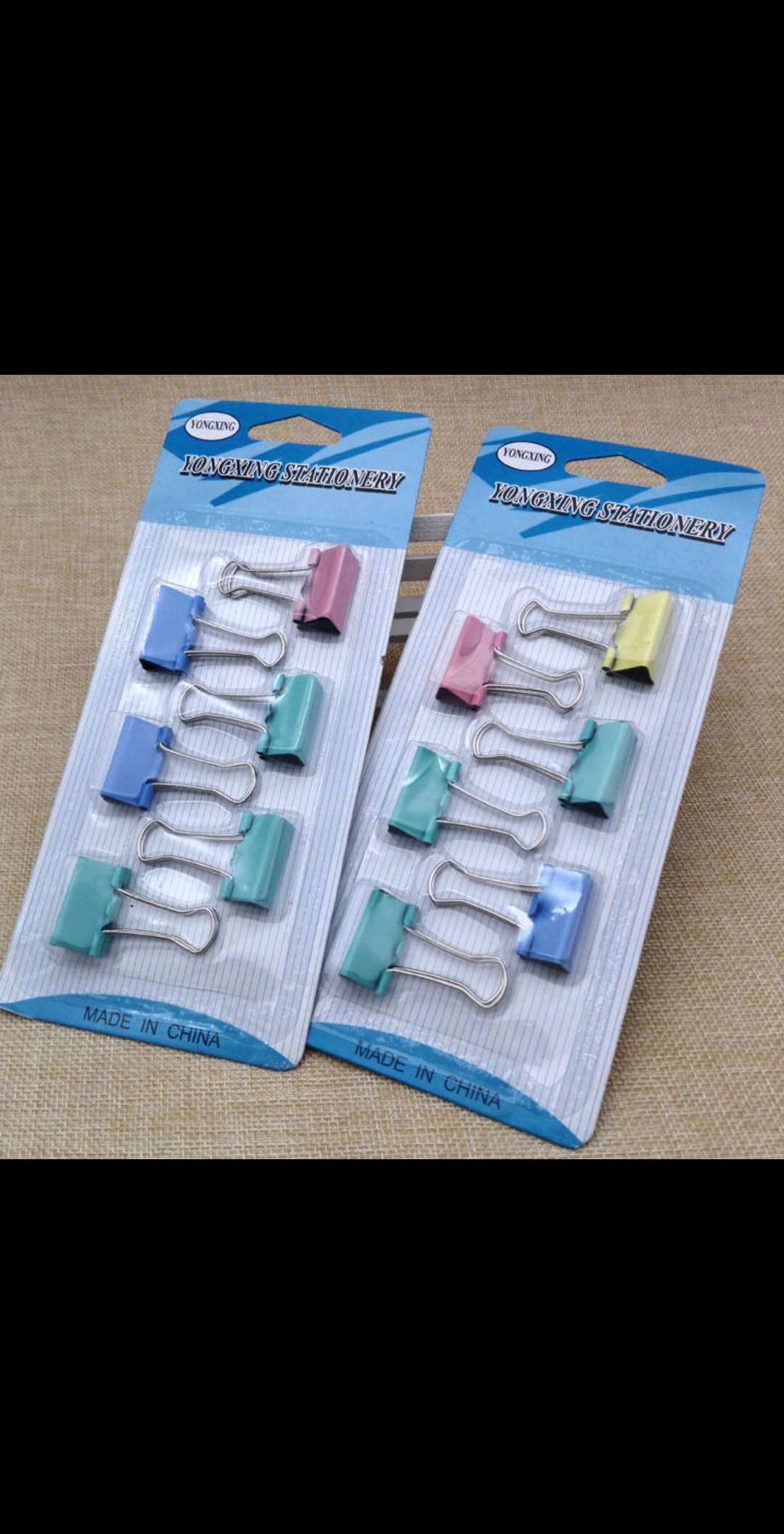 Six long tail clips