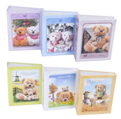 印刷面卡通小熊大六寸100张相册儿童相册家庭影集相薄详情图1