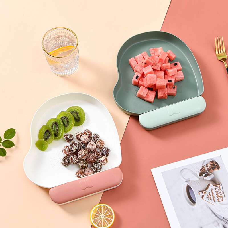 Creative glove-shaped fruit plate, European-style home living room dried fruit plate, sunflower seed snack candy fruit plate, plastic plate 22T36, glove-shaped plate details Picture