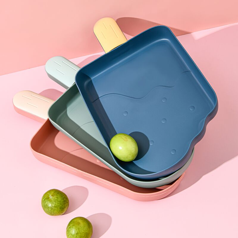 冰淇淋塑料果盘北欧风家用现代客厅果碟创意小吃甜品蛋糕干果盘22T36003详情4