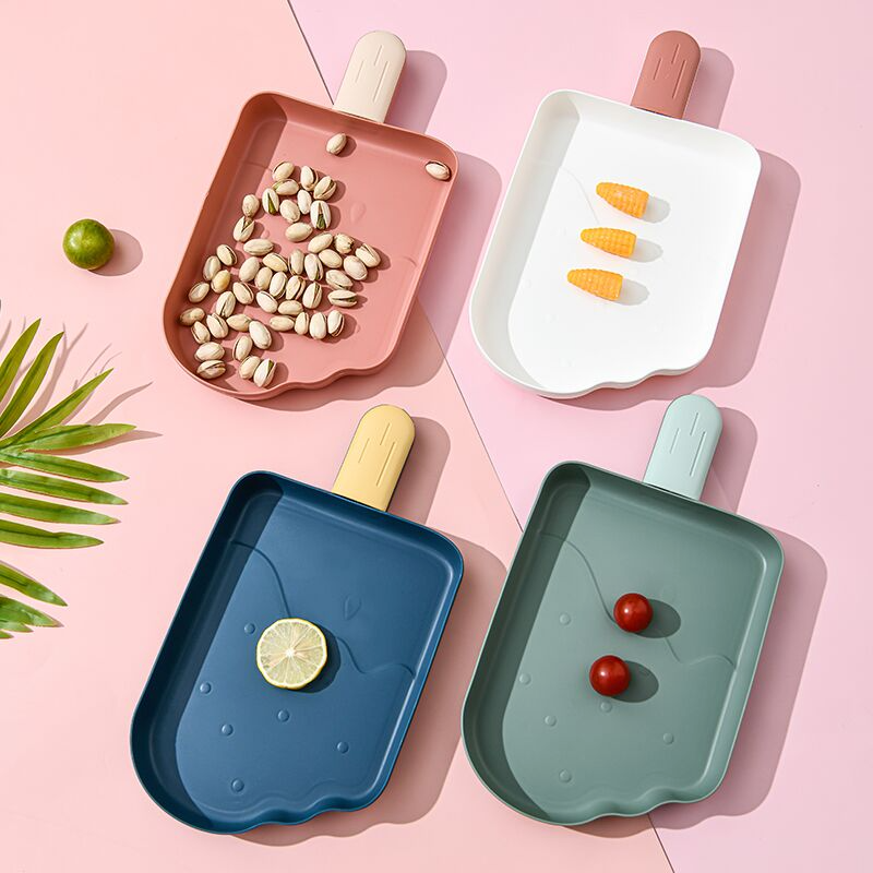 冰淇淋塑料果盘北欧风家用现代客厅果碟创意小吃甜品蛋糕干果盘22T36003详情3