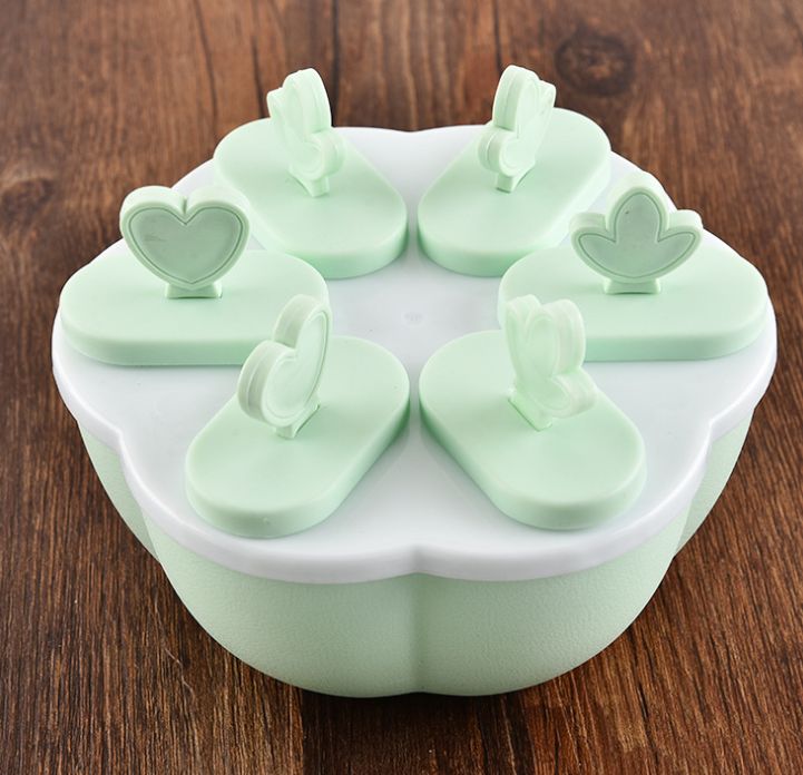 Creative ice Cream mold 6 bars Ice cream mold diy ice cream Popsicle mold with lid kitchen tools