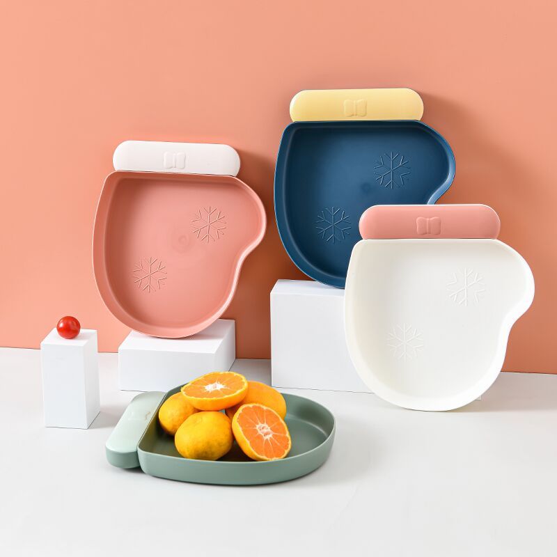 Creative glove-shaped fruit plate, European-style home living room dried fruit plate, sunflower seed snack candy fruit plate, plastic plate 22T36, glove-shaped plate full figure