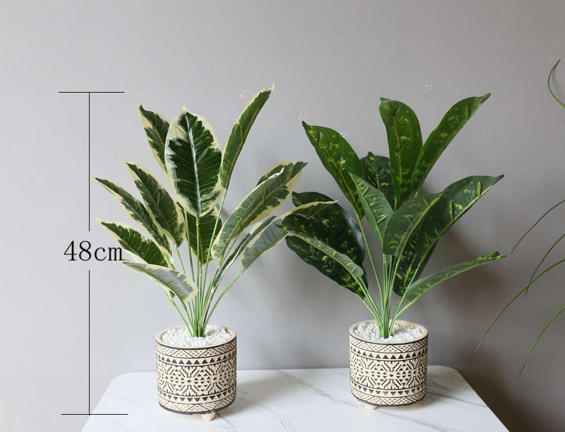 Hanlv simulation turtle-back Leaf bonsai home decoration ornaments, coffee tables, TV cabinets, dining table top decoration potted plants detail image 4