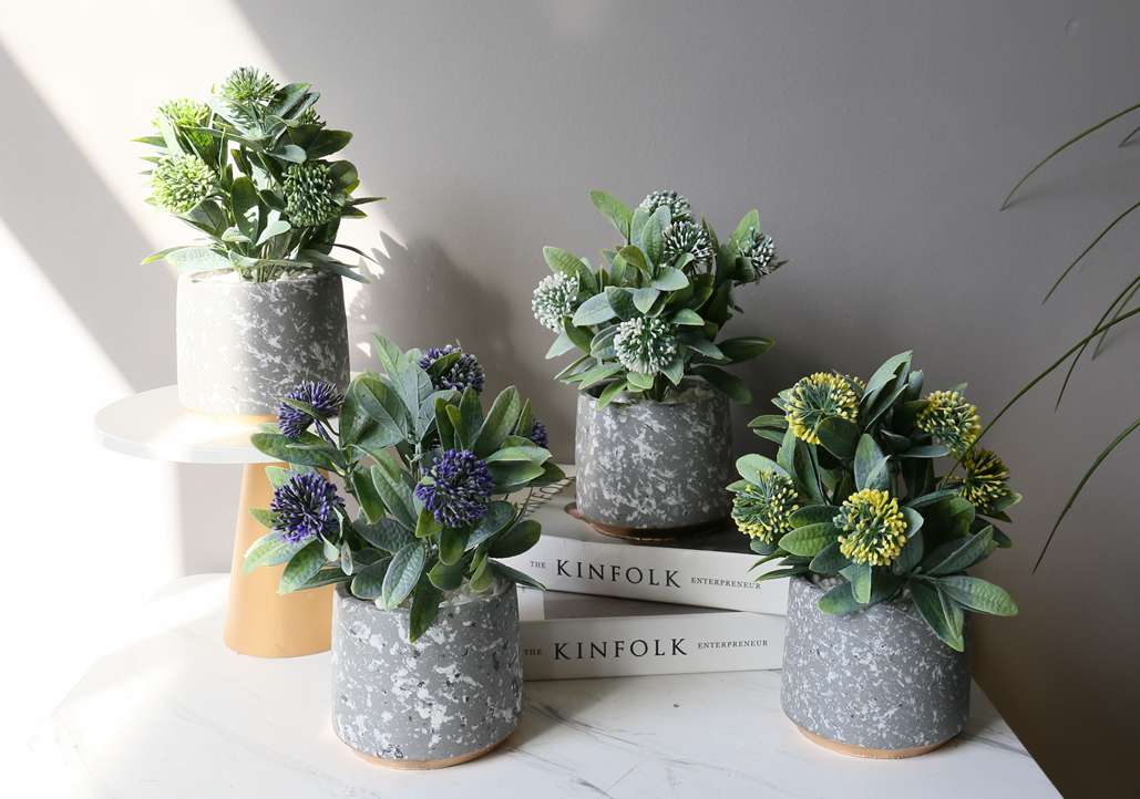 Hanlv simulation potted plants, bonsai, home decoration items, coffee tables, TV cabinets, dining tables and tabletop decorations details Picture