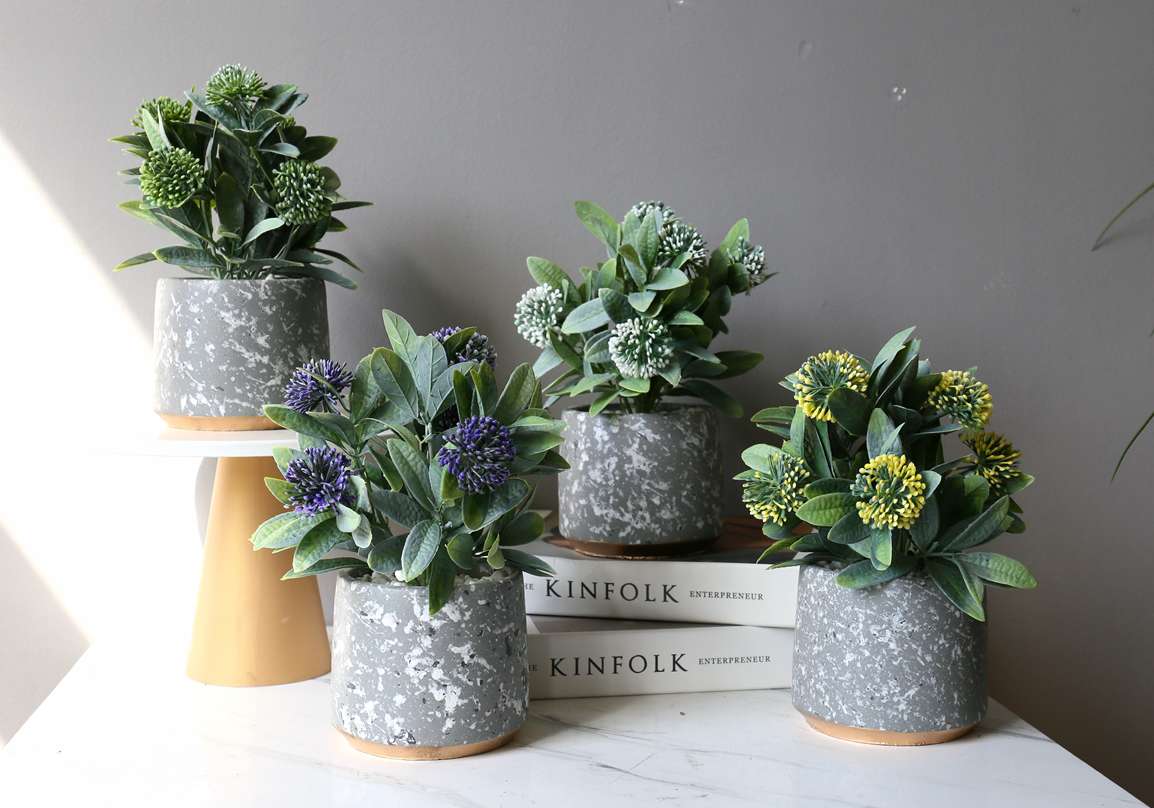 Hanlv simulation potted plants, bonsai, home decoration items, coffee tables, TV cabinets, dining tables and tabletop decorations detail image 2