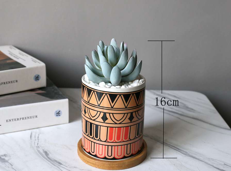 Hanlv simulation succulent plant potted plants, bonsai, home decoration ornaments, coffee tables, TV cabinets, dining table top decorations detail image 3