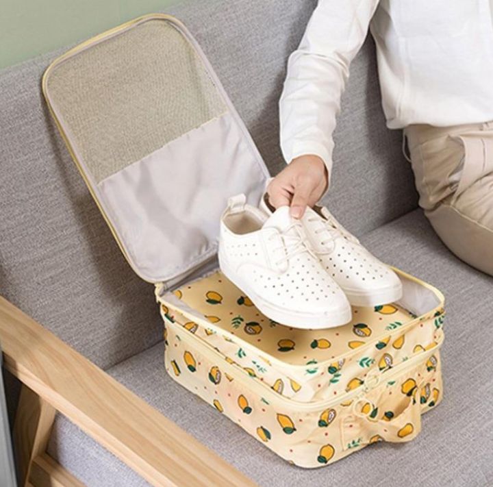 Travel shoes storage bag Multiple pairs of shoes luggage Portable shoe bag Large capacity travel shoes storage bag