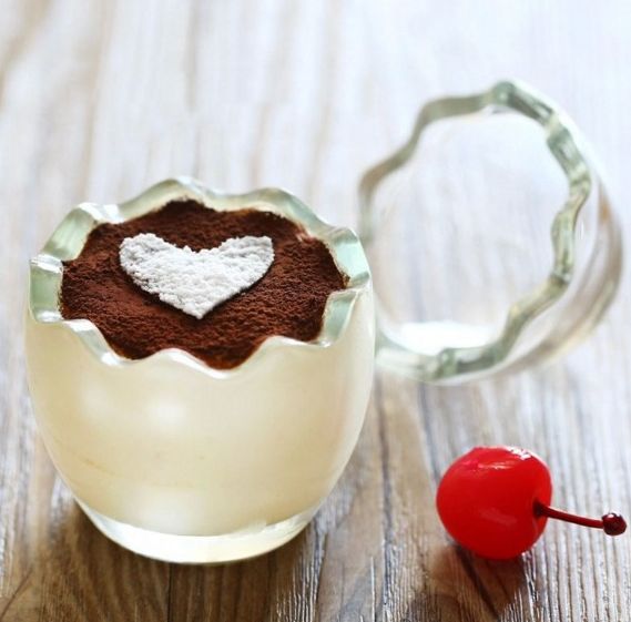High temperature lead-free egg shell glass pudding cup jelly pudding mold pudding yogurt bottle