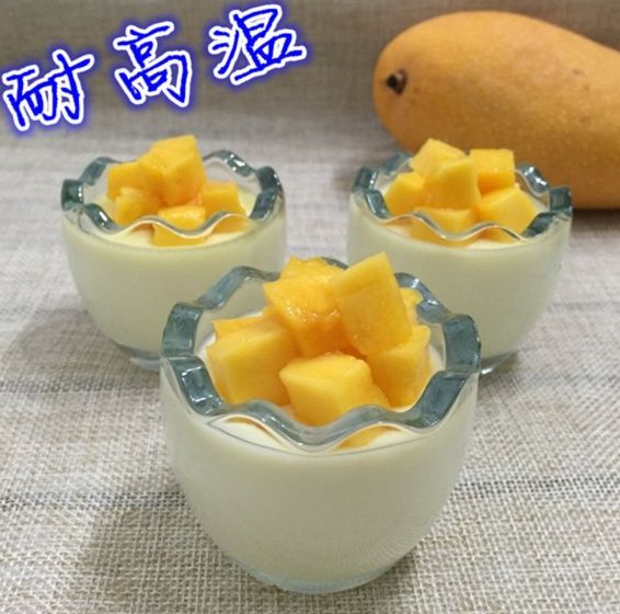 耐高温无铅鸡蛋壳玻璃布丁杯 果冻布丁模具布丁酸奶瓶细节图