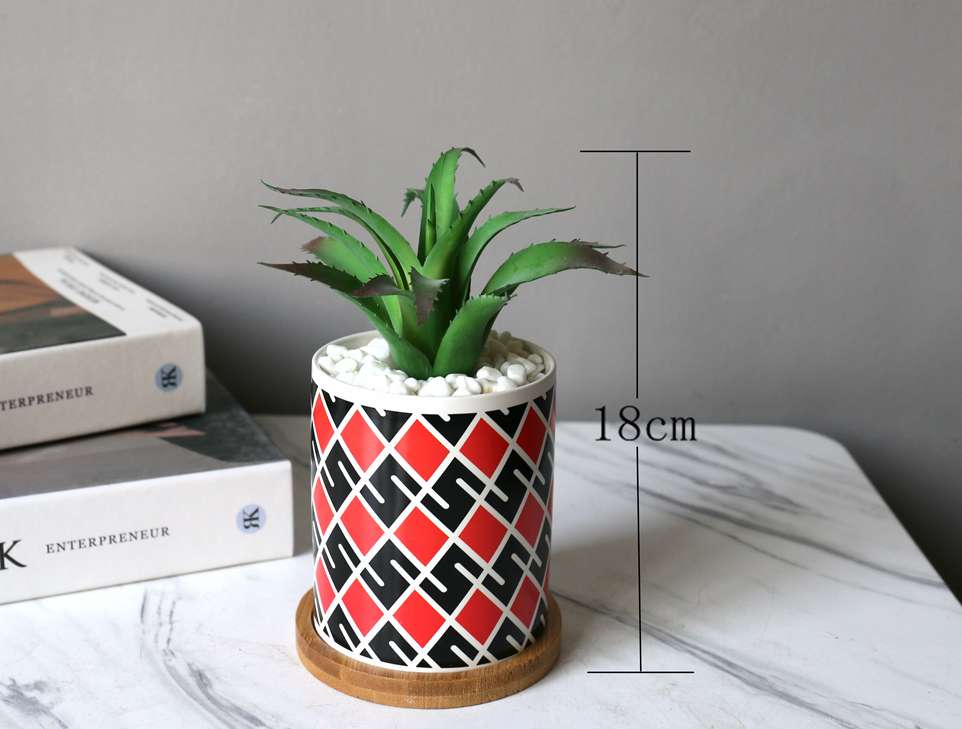 Wholesale of Hanlv artificial succulent plant potted bonsai sets detail image 5