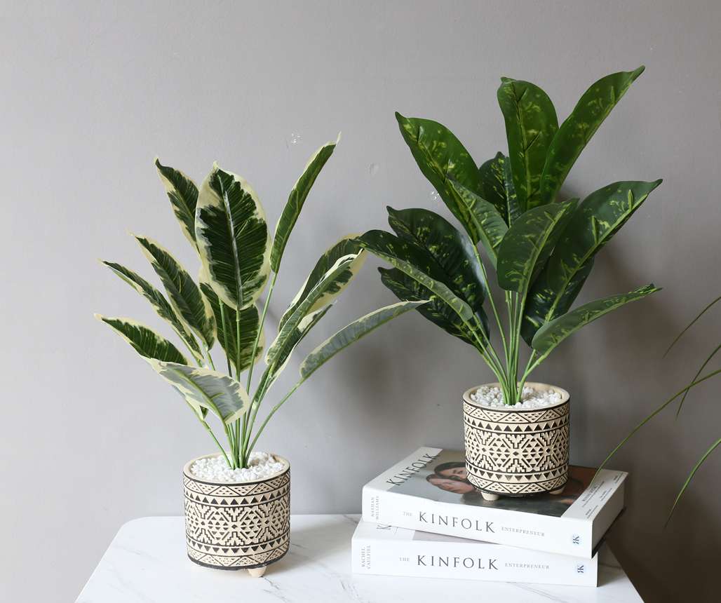 Hanlv simulation turtle-back Leaf bonsai home decoration ornaments, coffee tables, TV cabinets, dining table top decoration potted plants detail image 2