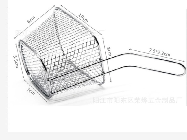 French fries basket, square fried potato basket, bread rack, fried chicken draining basket, pastry basket, mini fried potato basket, leaky spoon detail image 2