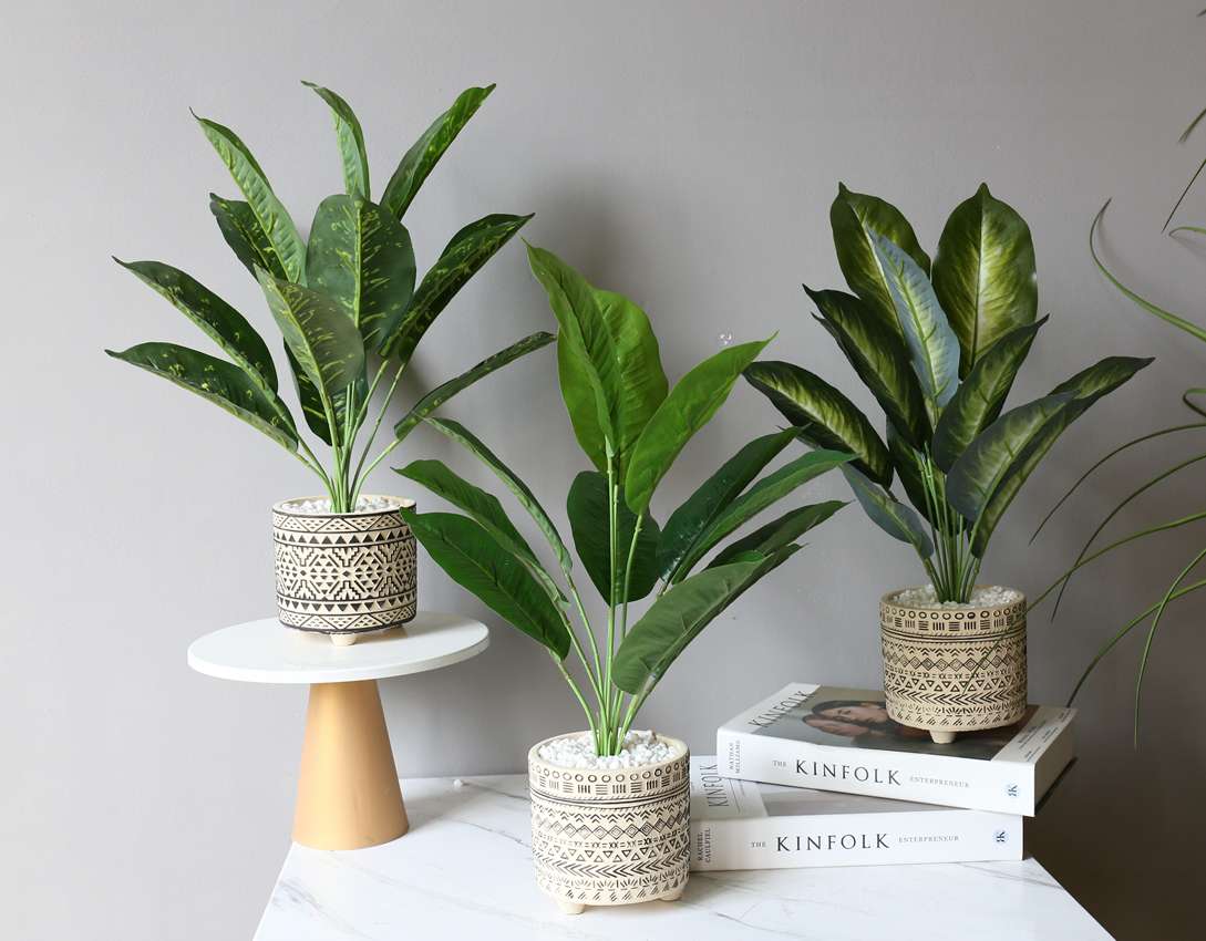 Hanlv simulation turtle-back Leaf bonsai home decoration ornaments, coffee tables, TV cabinets, dining table top decoration potted plants detail image 6