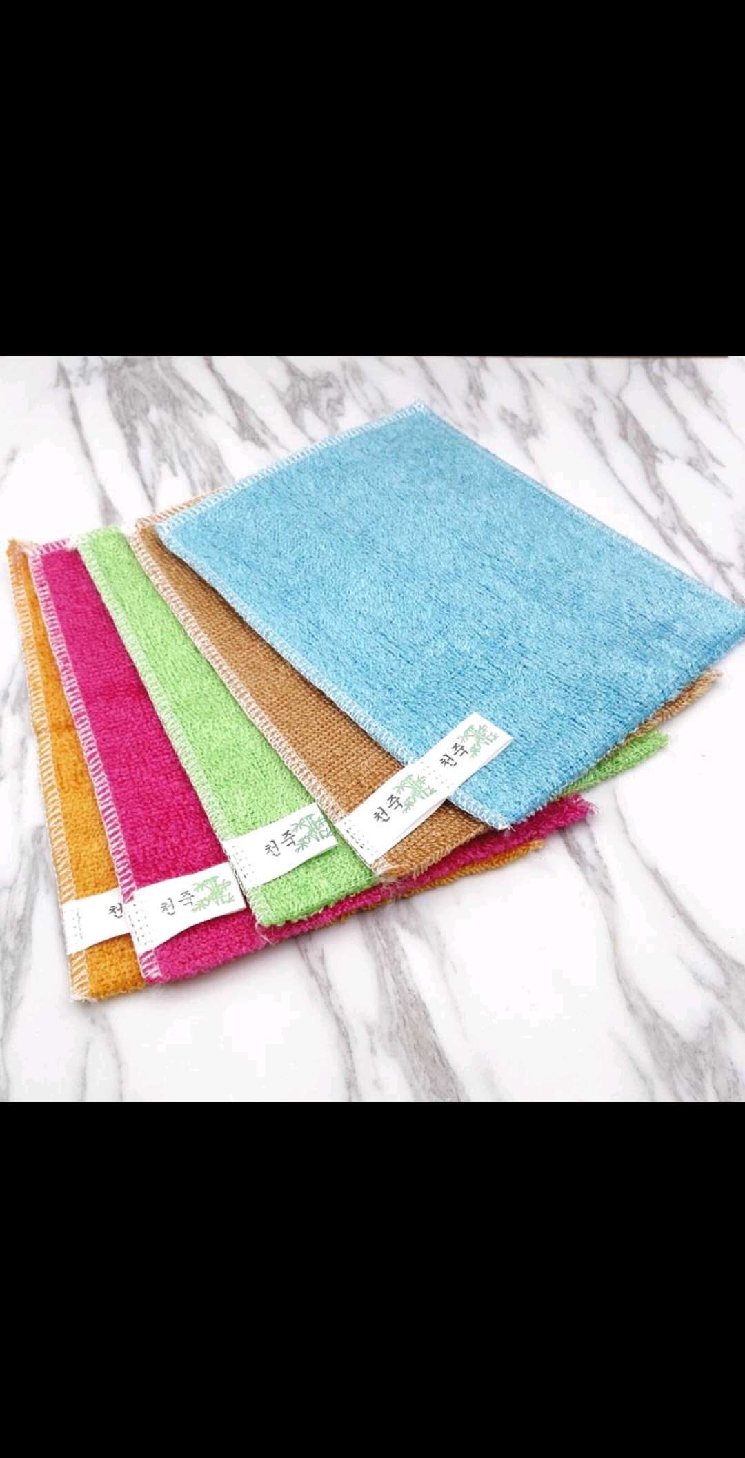 Bamboo fiber washcloth