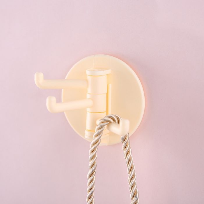 Bathroom kitchen traceless paste 3 branches rotary hook hook multi-function hook hook hook Specification drawing