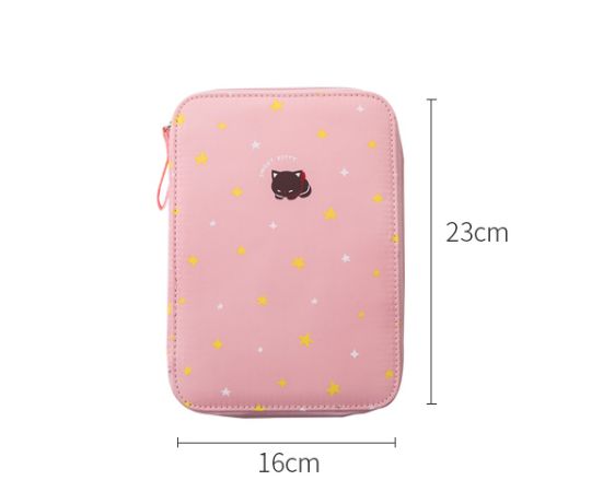 Ledger storage bag Large capacity pen bag for primary school cute pocket girl Internet celebrity creative pencil case stationery