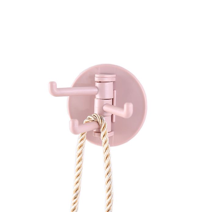 Bathroom kitchen traceless paste 3 branches rotary hook hook multi-function hook hook hook Application Scenario