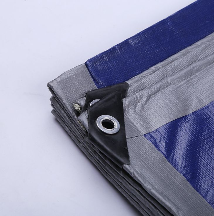 Black blue, silver and grey, thickened plastic tarpaulin cloth, BACHE, sold well in Africa4x5m 200g thumbnail