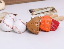 创意棒球钥匙扣包包挂件棒球三件套棒球钥匙链体育纪念品挂件厂
