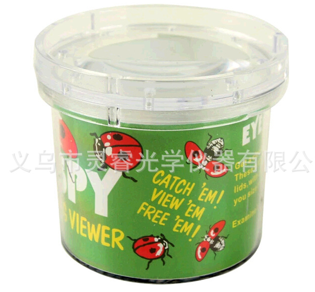 义乌好货 厂家直销儿童益智玩具手持式圆形昆虫观察镜低倍塑料放大镜-1004/23523详情图2