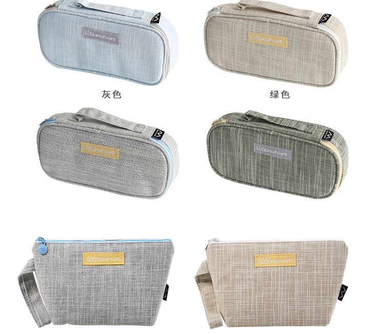 Large capacity pen bag Creative college student stationery bag for men and women Pencil bag Storage bag 6