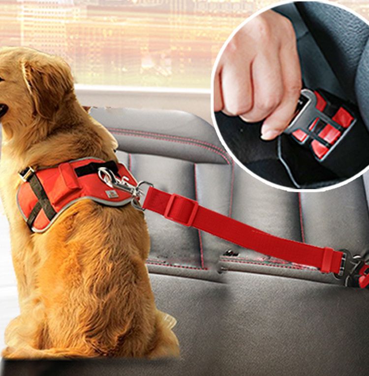 宠物用品汽车可伸缩调节安全带牵引带狗狗车载固定 宠物安全带详情图1