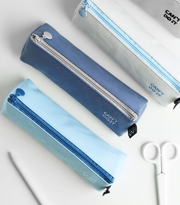 Future supermarket double-layer twill large capacity pen bag portable personalized student storage stationery bag