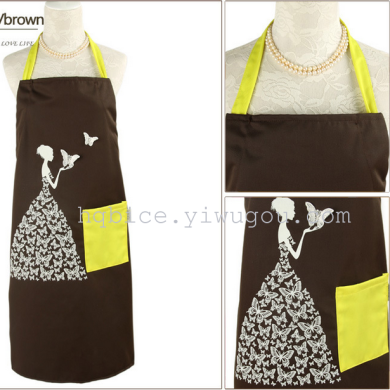 Korean Craft Beauty Butterfly Fashion Apron - Detail View