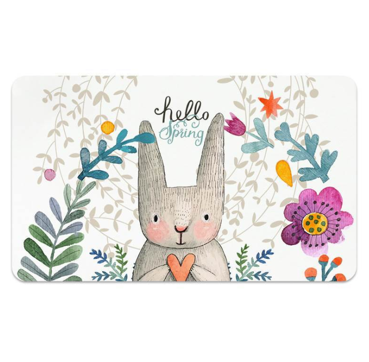 Diatom mud water-absorbing foot MATS, bathroom anti-slip MATS, quick-drying diatomite bathroom and bathroom door floor MATS, household cartoon. Only for foreign trade sales detail image 3