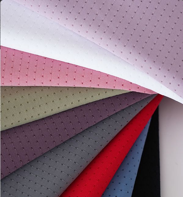 Polyester ammonia butterfly mesh elastic interlace mesh cloth quick drying sports mesh cloth