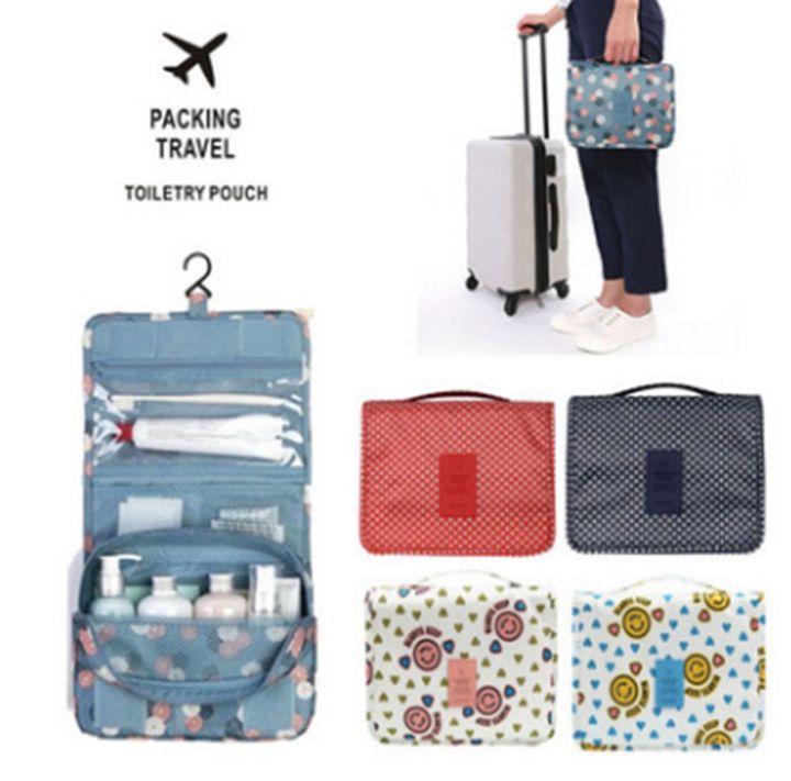 South Korea Travel Hanging toiletry bag Makeup Bag Men's and women's large capacity shower storage Bag Travel toiletry bag Men's