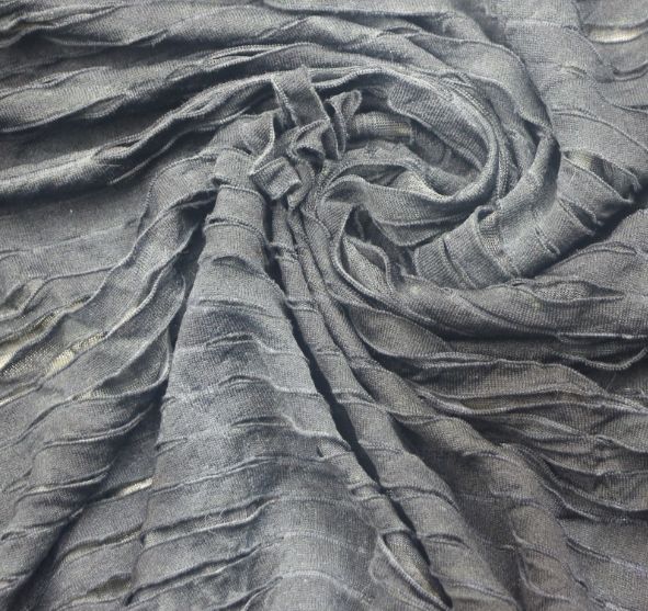 Tie-dyed double-sided water-soluble silk perforated beggar's smiling fabric is a popular knitted fashion women's clothing fabric Specification image