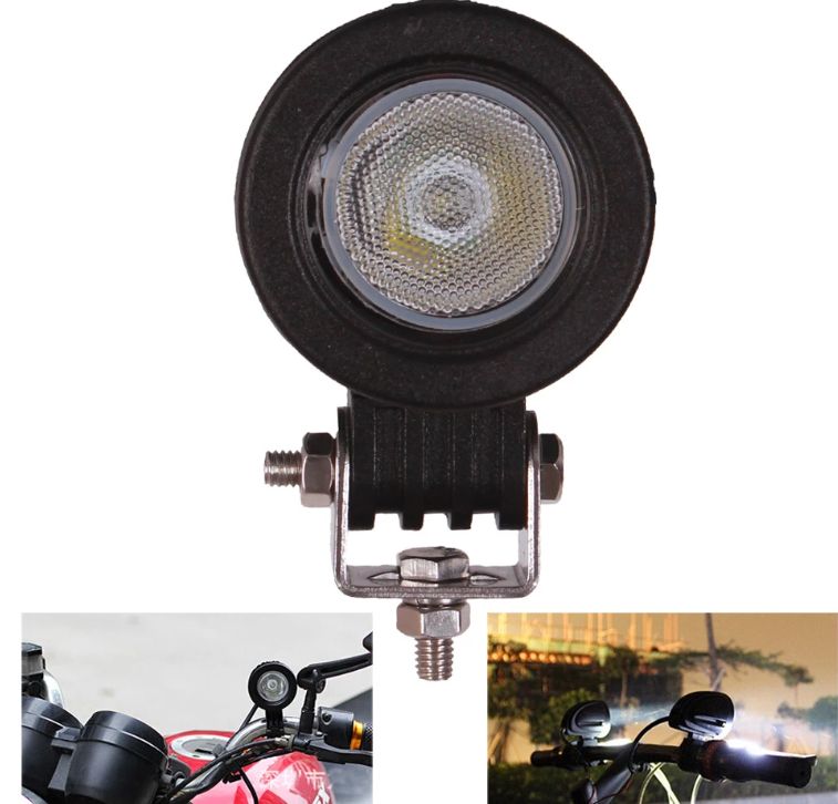 10W working light 12V-24V car motorbike SUV truck ATV UTE AWD 4X4 van Camping assisted driving headlights