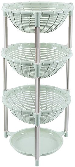 Add bottom to three-layer fruit and vegetable storage basket thumbnail