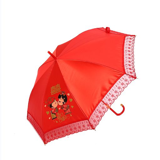 New wedding umbrella, Chinese-style wedding celebration umbrella, bright red wedding gift umbrella, wedding supplies