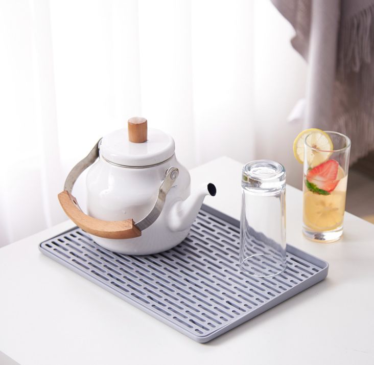 Double drain tray Plastic rectangular storage rack Creative kitchen tray tea tray household fruit tray only for foreign trade export only for foreign trade export only for foreign trade export
