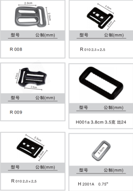 箱包配件服务辅料口字扣方扣二档扣口字扣调节扣服装配料详情图3